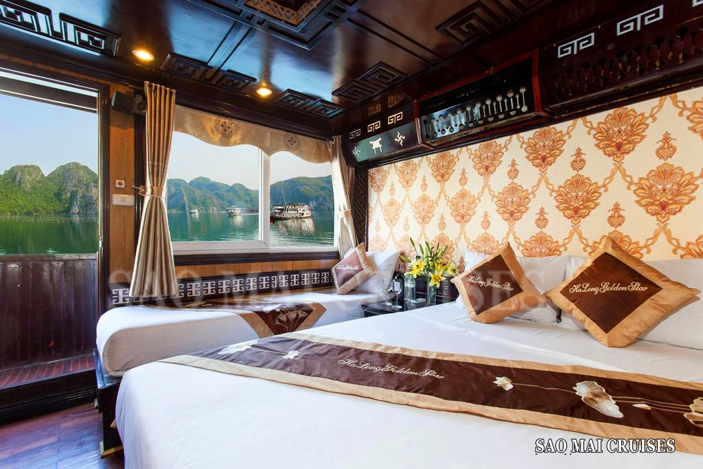 Du thuyền 3* ghép khách ngủ đêm trên vịnh Hạ Long